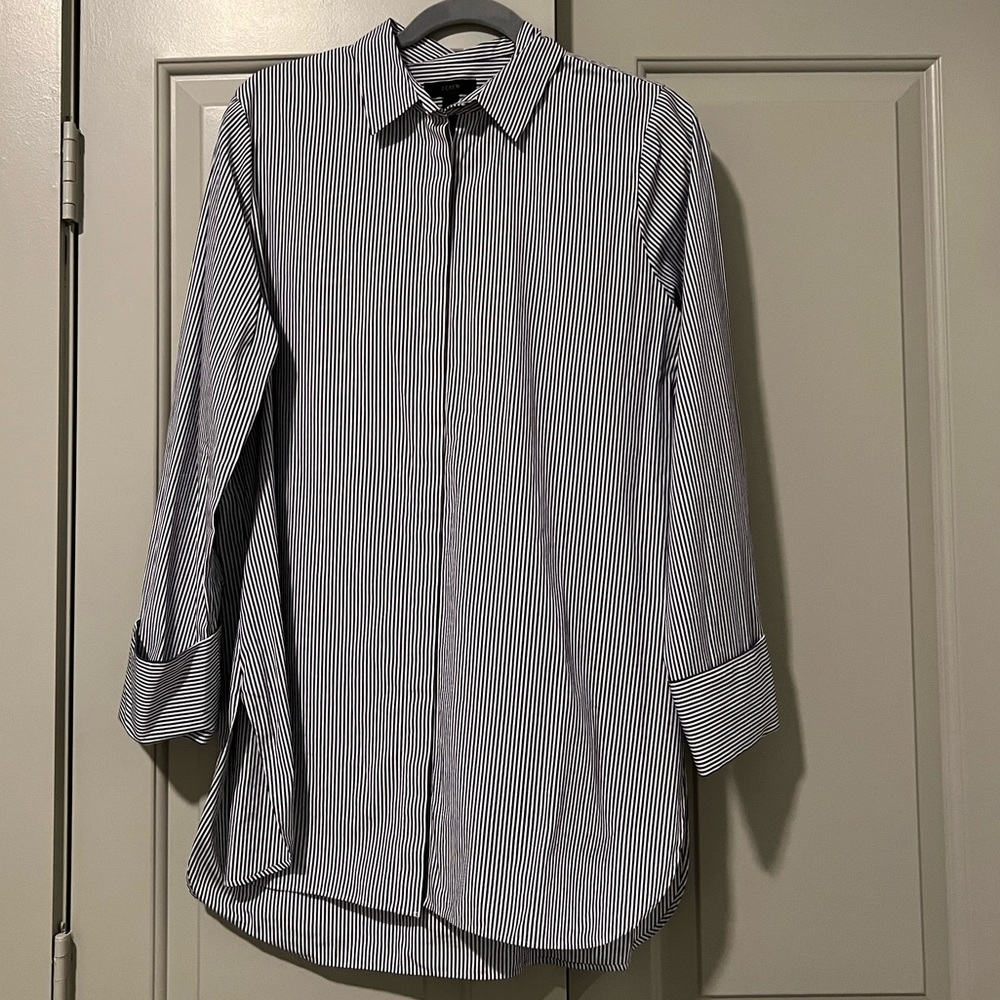 JCrew Pinstripe Dress Shirt